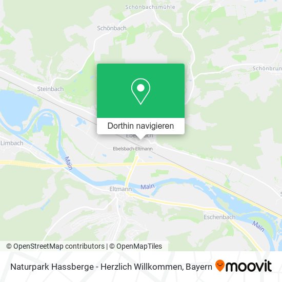 Naturpark Hassberge - Herzlich Willkommen Karte