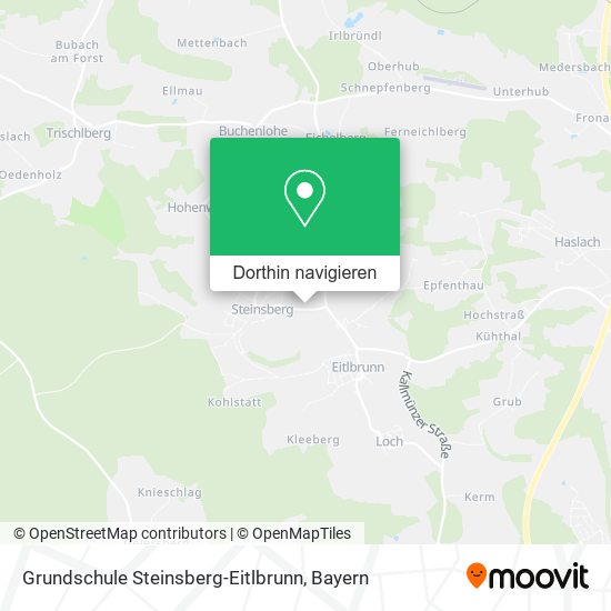 Grundschule Steinsberg-Eitlbrunn Karte