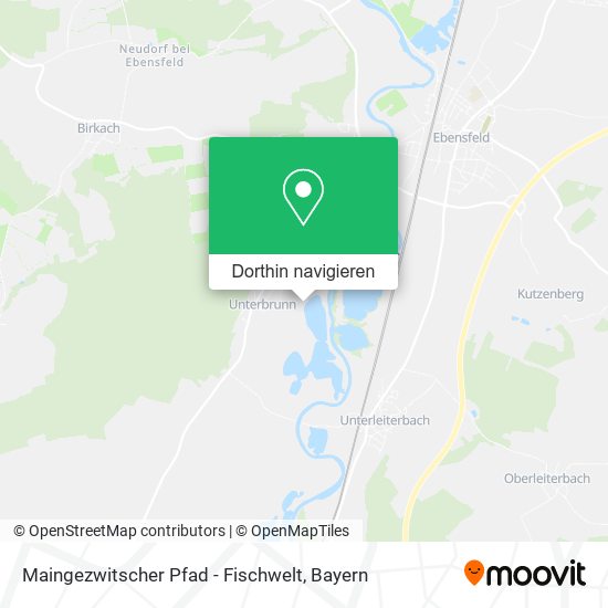 Maingezwitscher Pfad - Fischwelt Karte