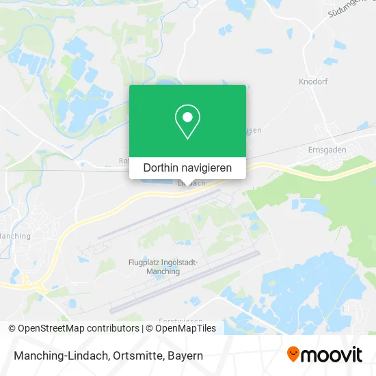 Manching-Lindach, Ortsmitte Karte