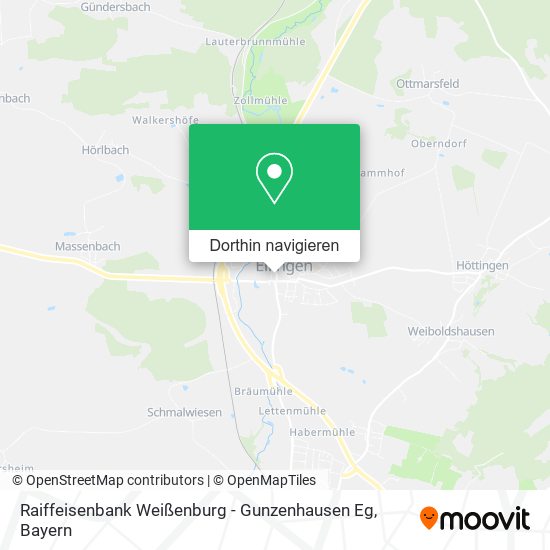 Raiffeisenbank Weißenburg - Gunzenhausen Eg Karte