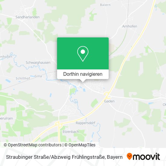 Straubinger Straße / Abzweig Frühlingstraße Karte
