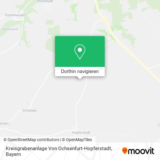 Kreisgrabenanlage Von Ochsenfurt-Hopferstadt Karte