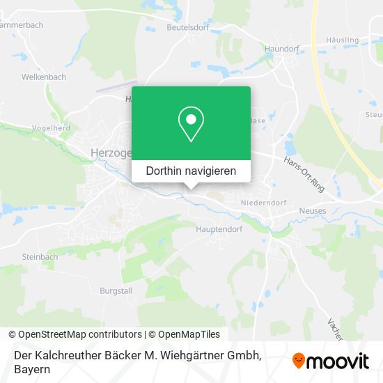 Der Kalchreuther Bäcker M. Wiehgärtner Gmbh Karte