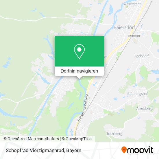 Schöpfrad Vierzigmannrad Karte