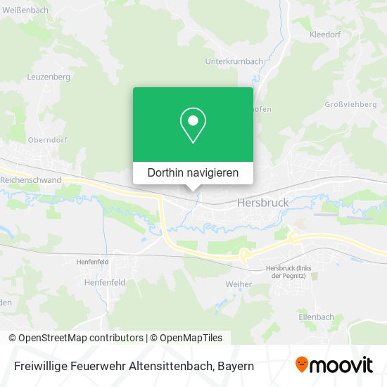 Freiwillige Feuerwehr Altensittenbach Karte