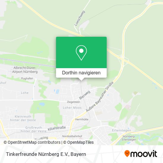 Tinkerfreunde Nürnberg E.V. Karte