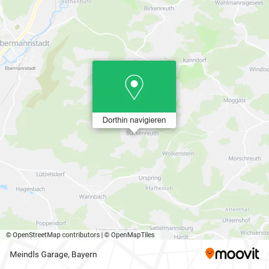 Meindls Garage Karte