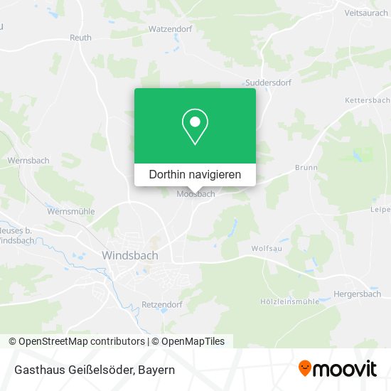 Gasthaus Geißelsöder Karte