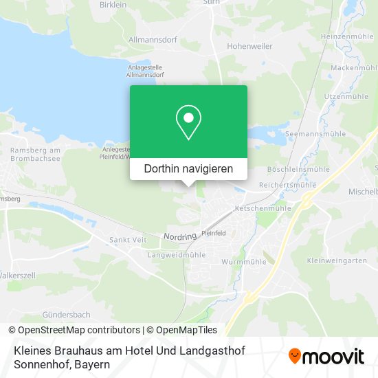 Kleines Brauhaus am Hotel Und Landgasthof Sonnenhof Karte