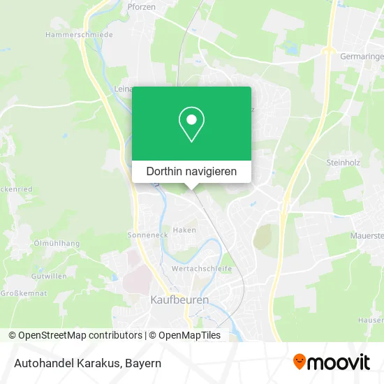 Autohandel Karakus Karte