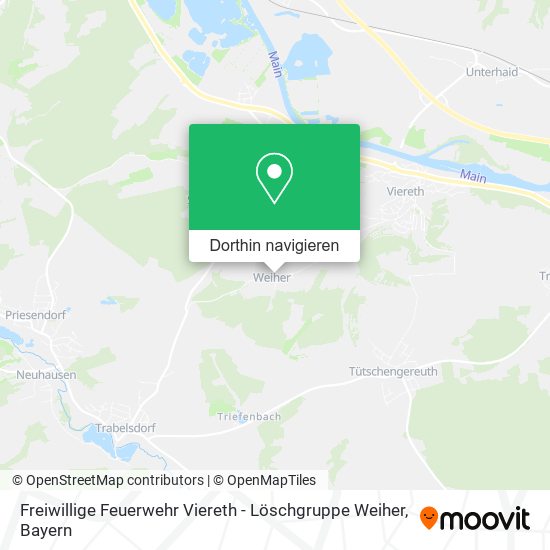 Freiwillige Feuerwehr Viereth - Löschgruppe Weiher Karte