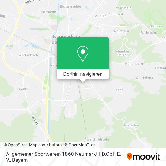 Allgemeiner Sportverein 1860 Neumarkt I.D.Opf. E. V. Karte