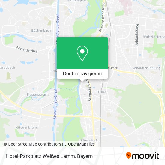 Hotel-Parkplatz Weißes Lamm Karte