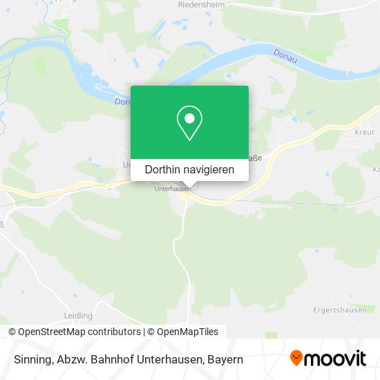 Sinning, Abzw. Bahnhof Unterhausen Karte