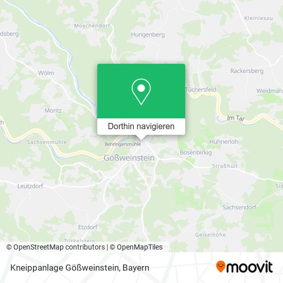 Kneippanlage Gößweinstein Karte