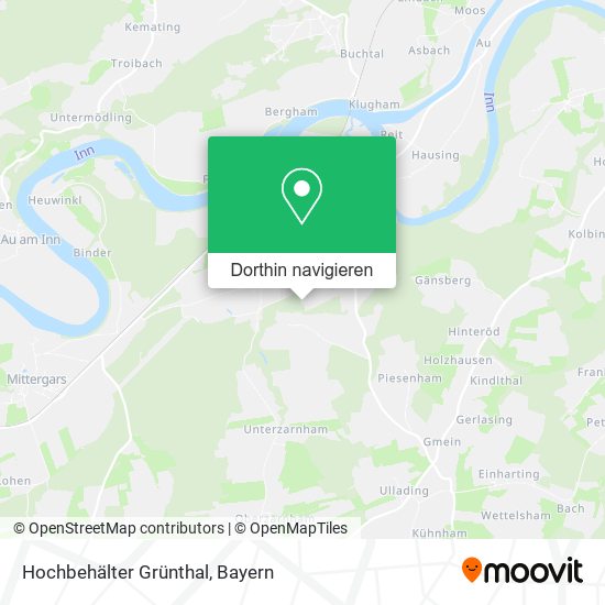 Hochbehälter Grünthal Karte