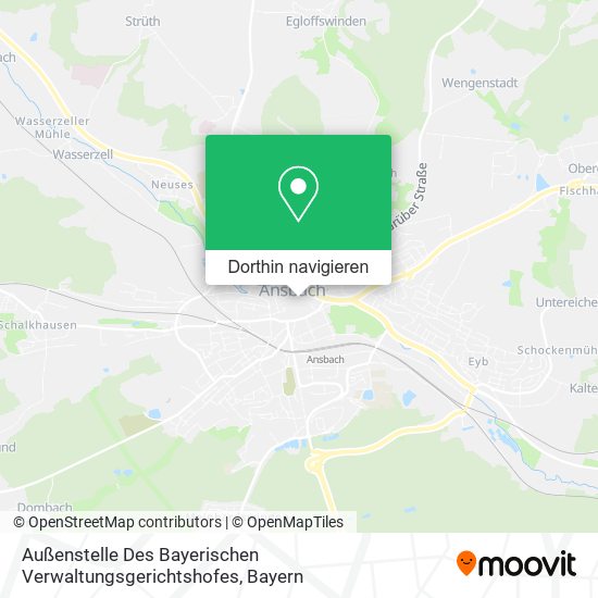 Außenstelle Des Bayerischen Verwaltungsgerichtshofes Karte
