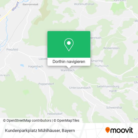 Kundenparkplatz Mühlhäuser Karte