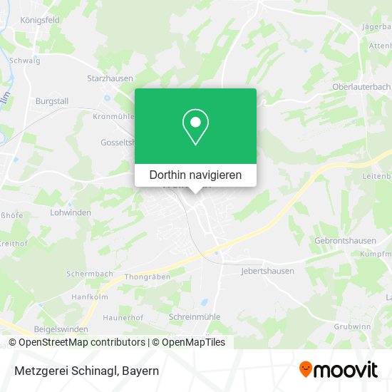 Metzgerei Schinagl Karte