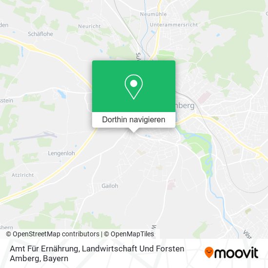 Amt Für Ernährung, Landwirtschaft Und Forsten Amberg Karte