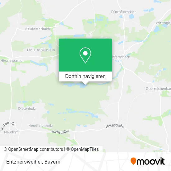 Entznersweiher Karte