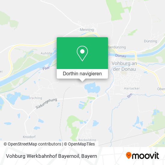 Vohburg Werkbahnhof Bayernoil Karte