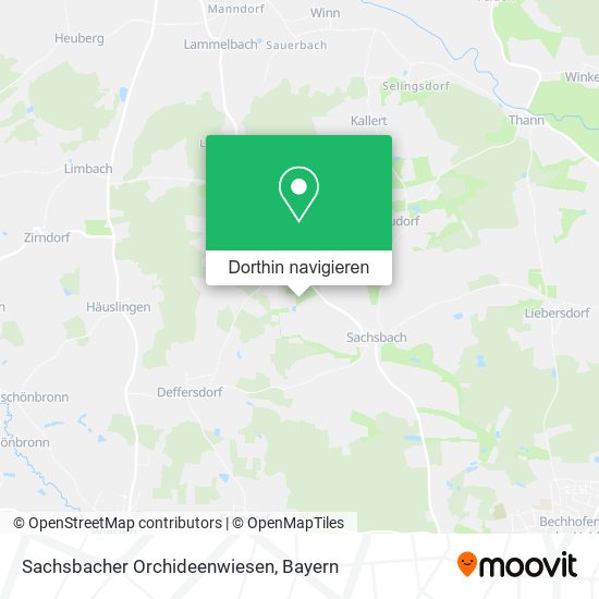 Sachsbacher Orchideenwiesen Karte