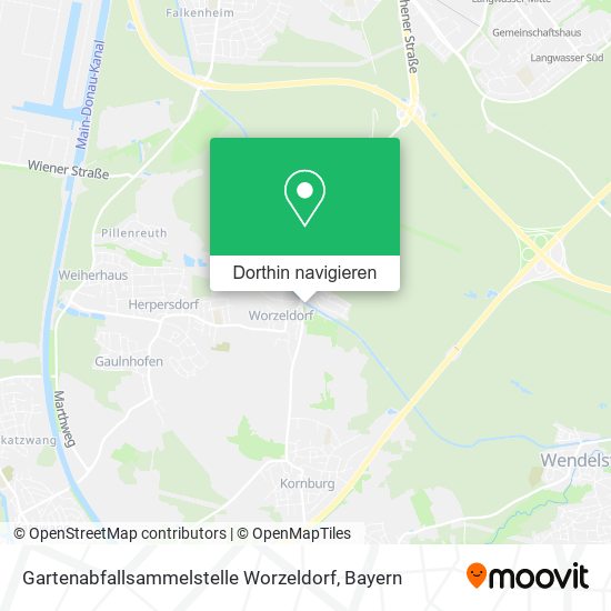 Gartenabfallsammelstelle Worzeldorf Karte