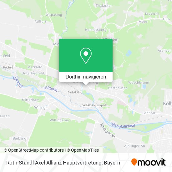 Roth-Standl Axel Allianz Hauptvertretung Karte