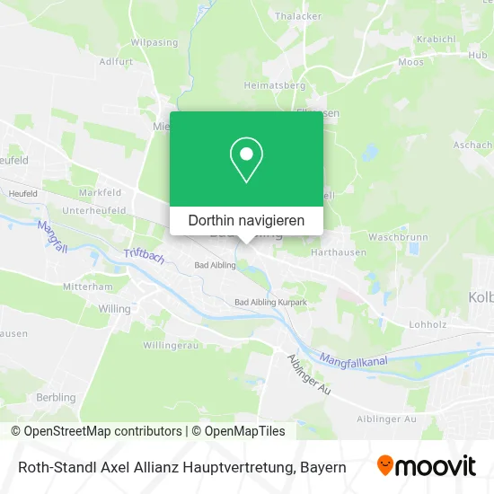 Roth-Standl Axel Allianz Hauptvertretung Karte