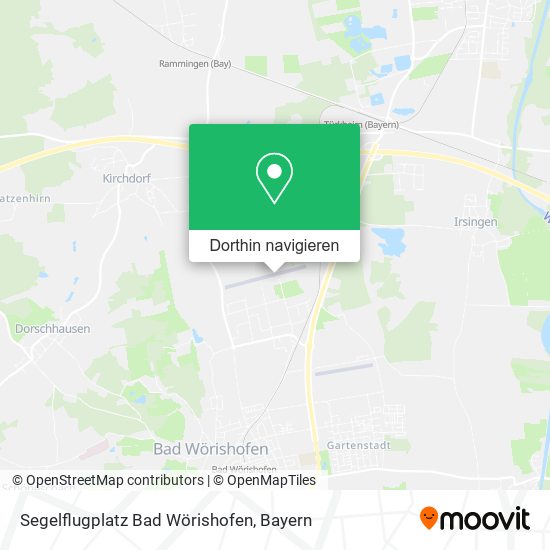 Segelflugplatz Bad Wörishofen Karte