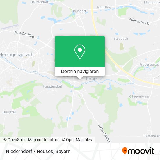 Niederndorf / Neuses Karte