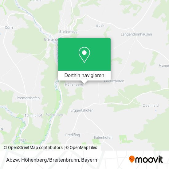 Abzw. Höhenberg/Breitenbrunn Karte