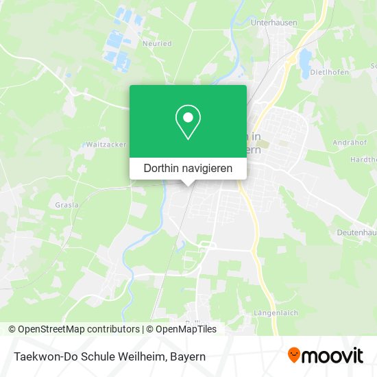 Taekwon-Do Schule Weilheim Karte