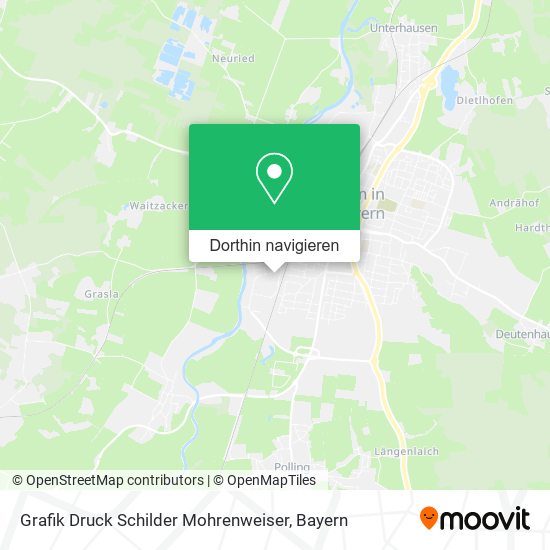 Grafik Druck Schilder Mohrenweiser Karte