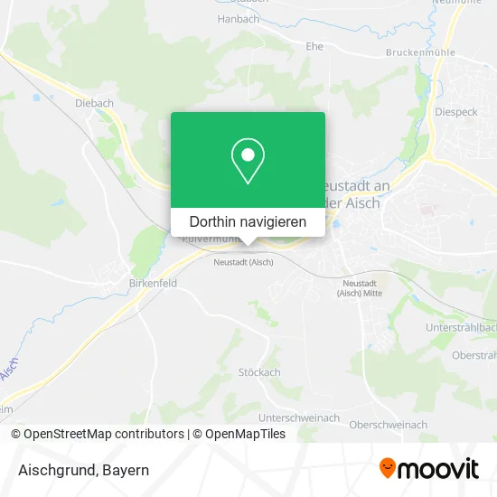 Aischgrund Karte