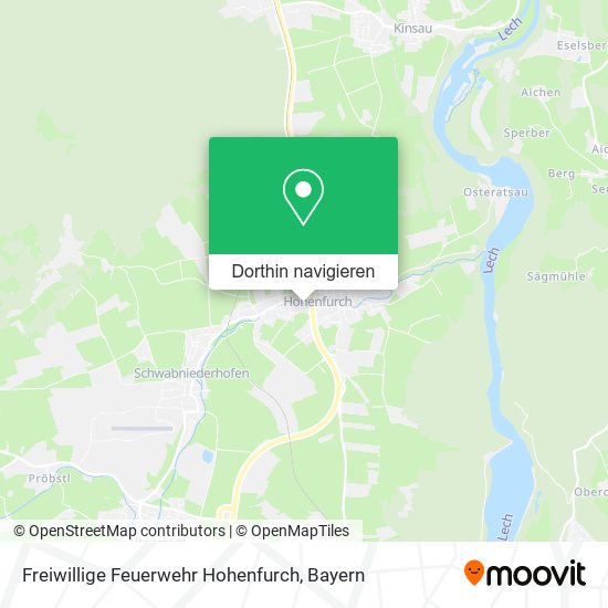 Freiwillige Feuerwehr Hohenfurch Karte