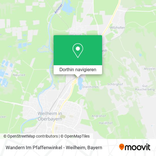 Wandern Im Pfaffenwinkel - Weilheim Karte