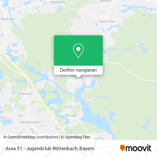 Area 51 - Jugendclub Röttenbach Karte
