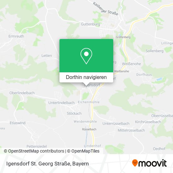 Igensdorf St. Georg Straße Karte