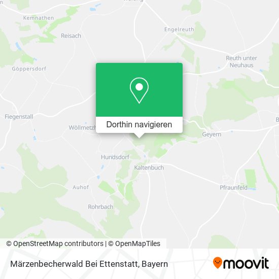 Märzenbecherwald Bei Ettenstatt Karte
