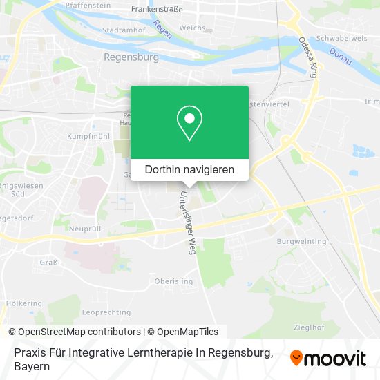 Praxis Für Integrative Lerntherapie In Regensburg Karte