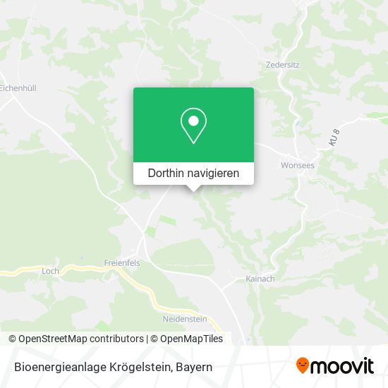 Bioenergieanlage Krögelstein Karte