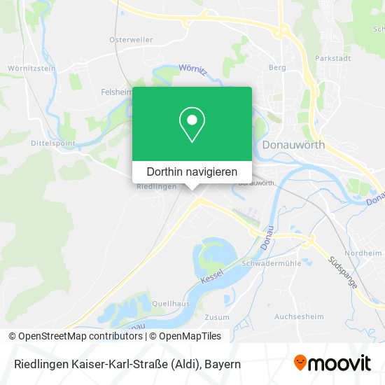 Riedlingen Kaiser-Karl-Straße (Aldi) Karte