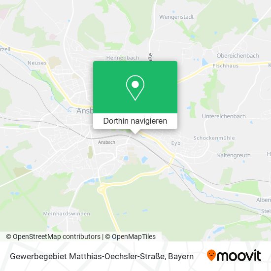 Gewerbegebiet Matthias-Oechsler-Straße Karte