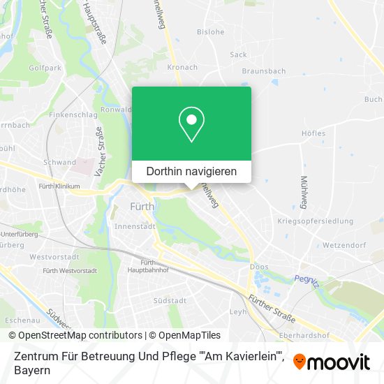 Zentrum Für Betreuung Und Pflege ""Am Kavierlein"" Karte