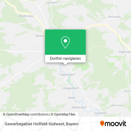 Gewerbegebiet Hollfeld-Südwest Karte