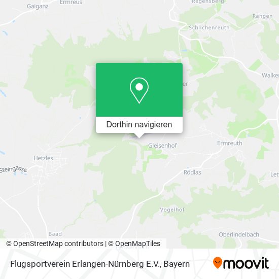Flugsportverein Erlangen-Nürnberg E.V. Karte