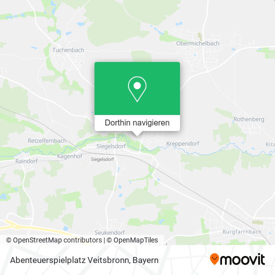 Abenteuerspielplatz Veitsbronn Karte